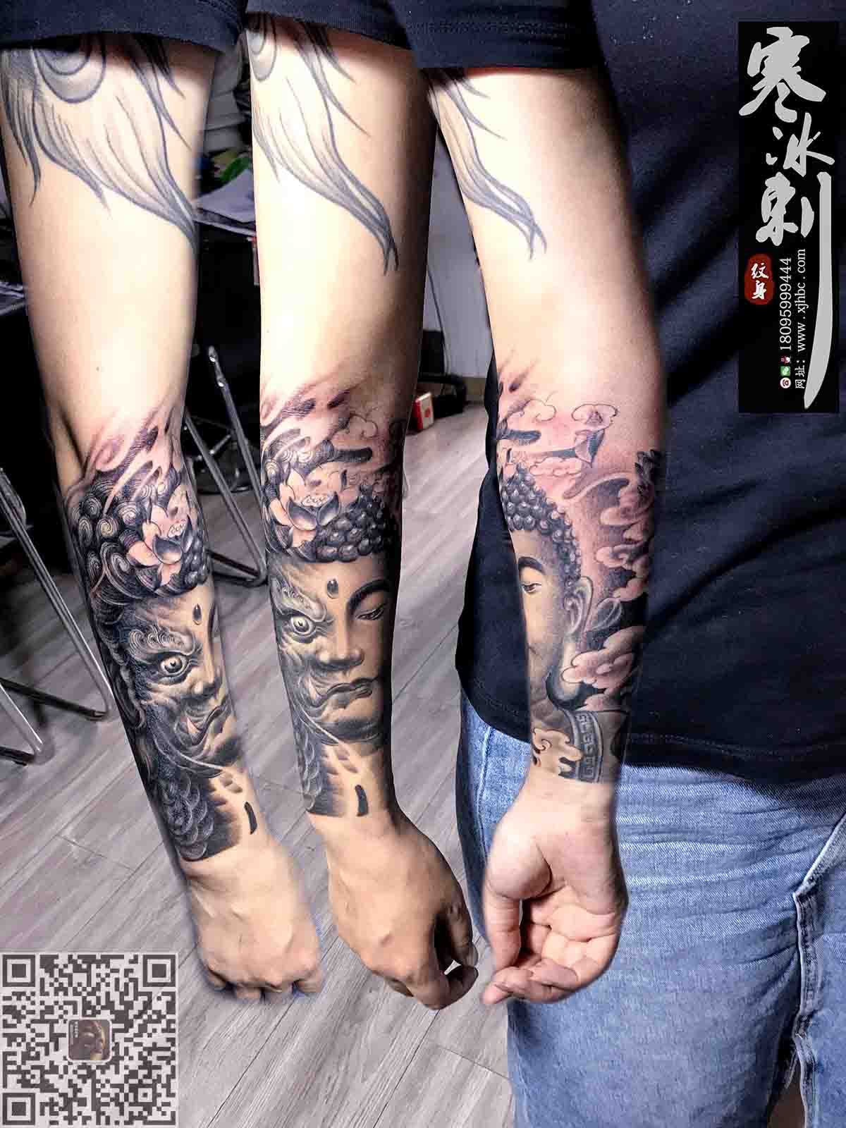 小臂佛头纹身(图1) 佛头414.jpg